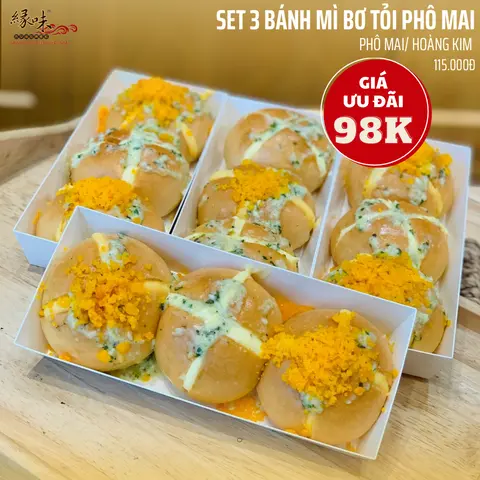 Hình ảnh SET 3 Bánh Mì Bơ Tỏi