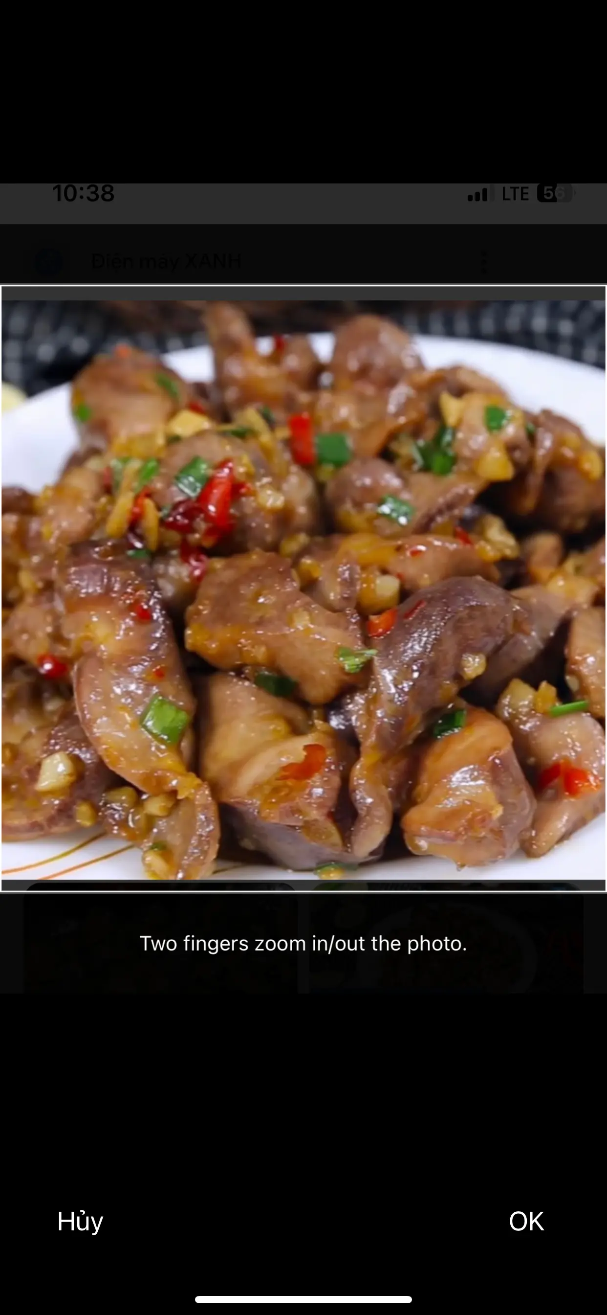 Hình ảnh Mề gà xào sa tế