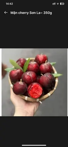 Hình ảnh Mận cherry Sơn La lắc 350g