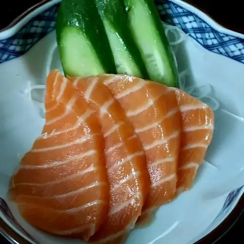 Hình ảnh Sashimi bụng cá hồi