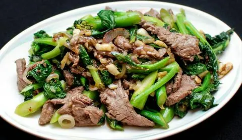 Hình ảnh Bò xào cải ngọt