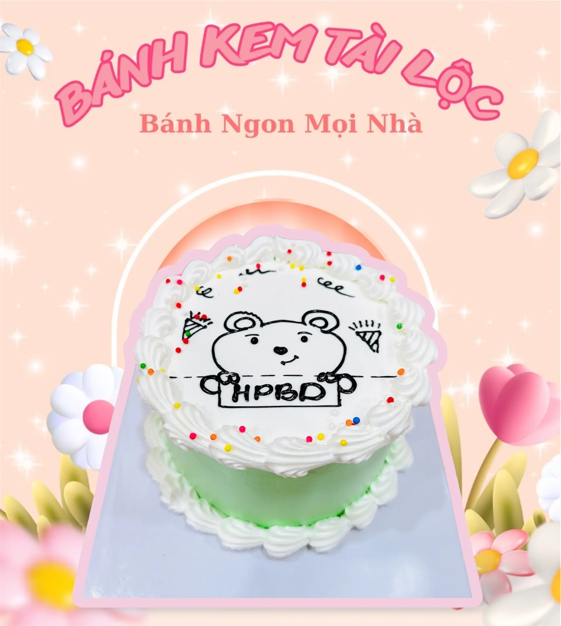 Hình ảnh BÁNH KEM GẤU HPBD