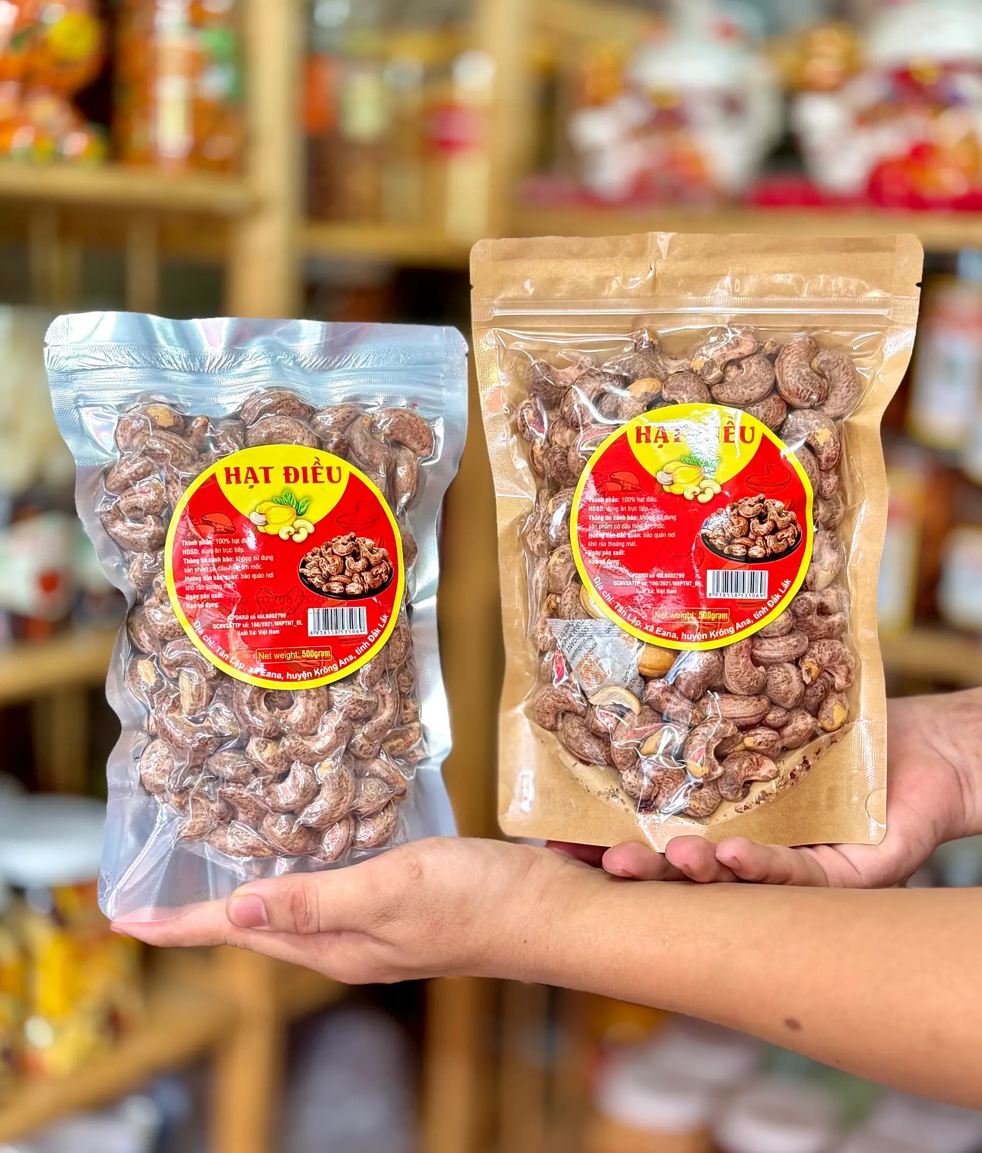 Hình ảnh HẠT ĐIỀU ACỒ VIỆT 500Gr (TÚI ZIP) 