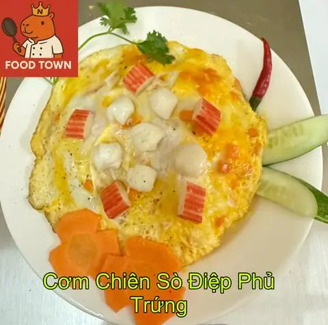Hình ảnh Cơm Sò Điệp phủ trứng