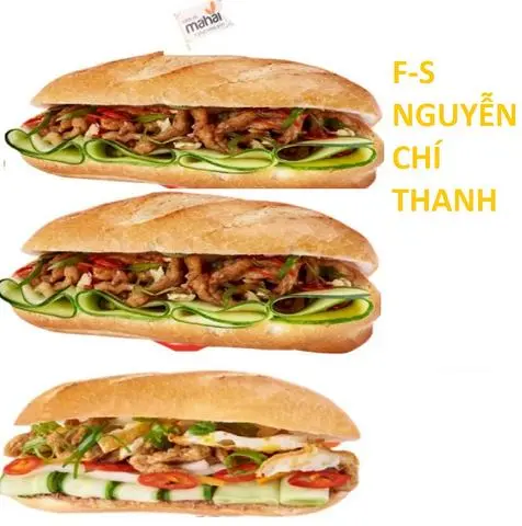 Hình ảnh Bộ 3 Siêu Đẳng: 2 Bánh Mì chả cá sợi và 1 Bánh Mì Chả cá 1 trứng ốp la