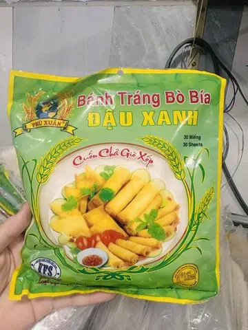 Hình ảnh Bánh tráng Bò Bía Đậu Xanh 