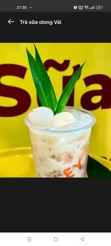 Hình ảnh trà sữa olong vải