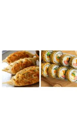 Hình ảnh Combo 5 bánh Mandu + Gimbap chiên giòn
