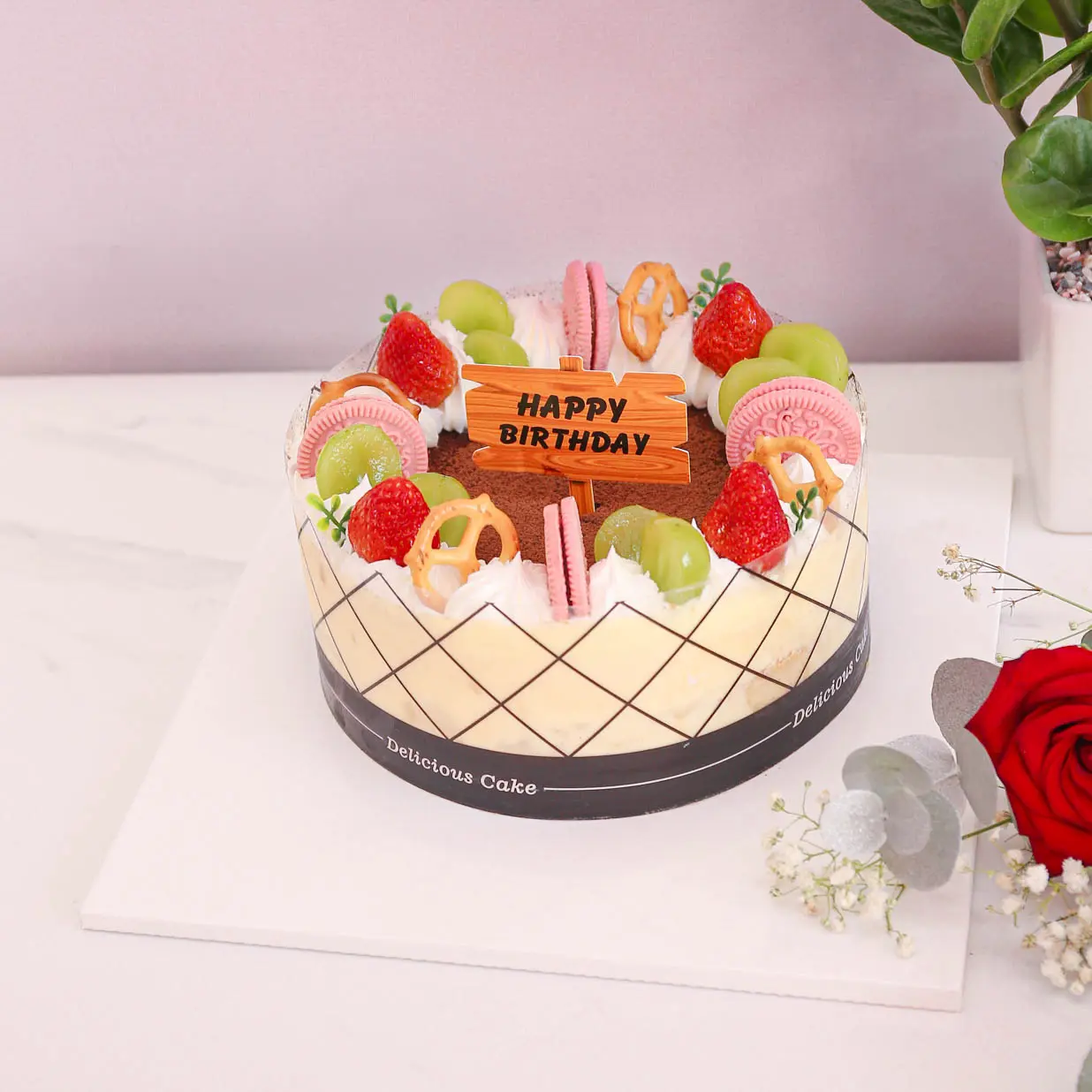 Hình ảnh Bánh Tiramisu Trái Cây Bánh Kẹo - Size 18cm