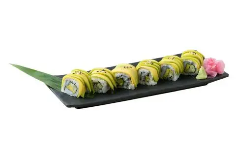 Hình ảnh cuộn trứng nhật phủ bơ