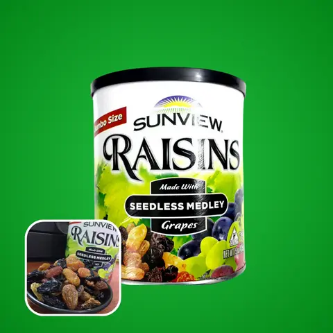 Hình ảnh Đồ ăn vặt nho khô Mỹ Rasin-Hộp 425g