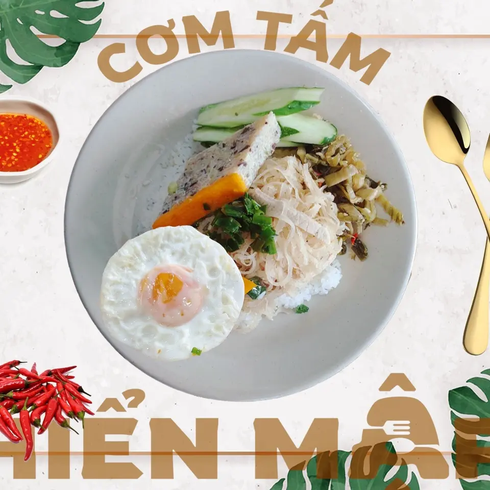 Hình ảnh Cơm bì chả trứng