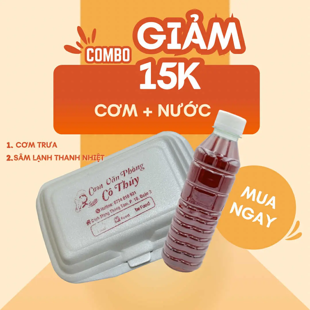 Hình ảnh Combo cơm tự chọn + nước sâm mát lạnh