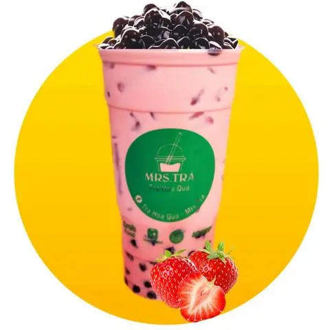 Hình ảnh TRÀ SỮA DÂU 700ML