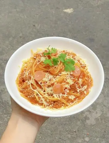 Hình ảnh Mì Ý sốt bò bằm phô mai