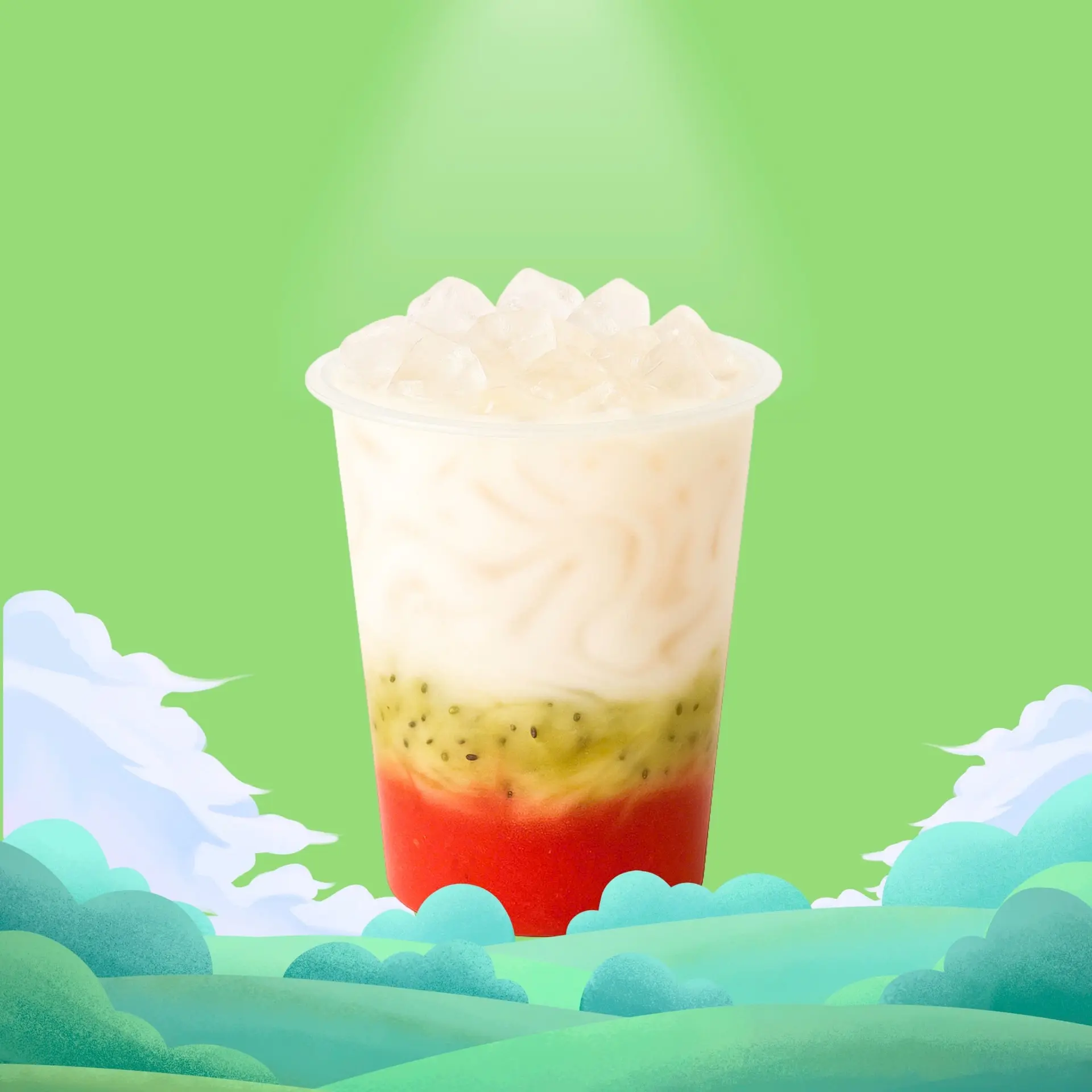 Hình ảnh Milk Mix Kiwi Dâu 