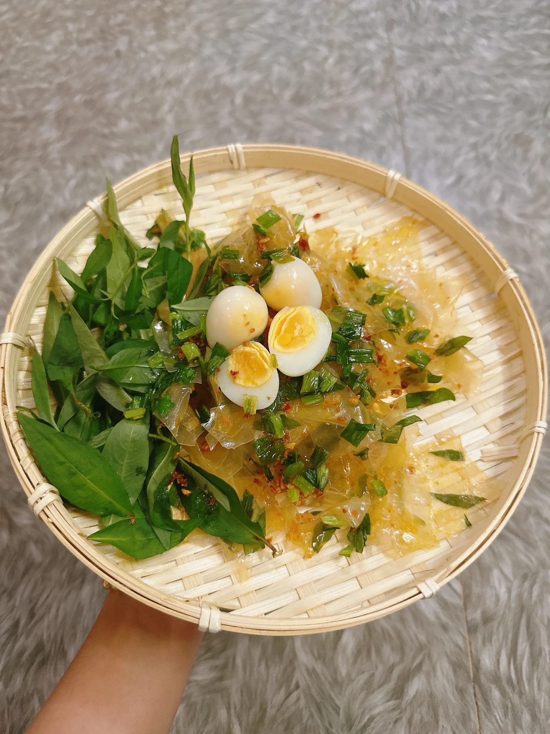 Hình ảnh Bánh Tránh Sate Mỡ Hành