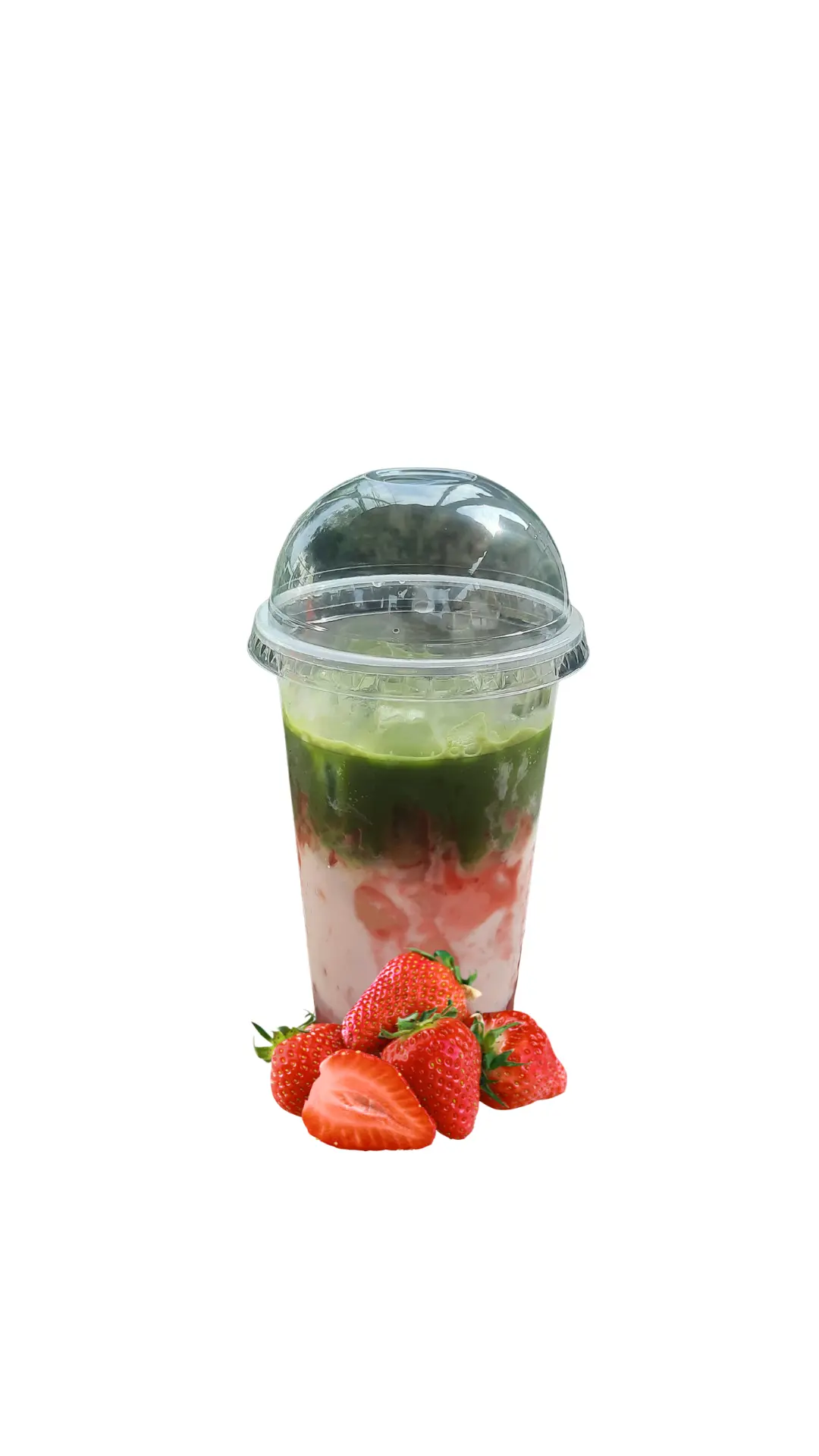 Hình ảnh Matcha latte dâu