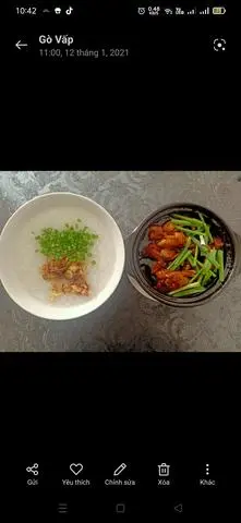Hình ảnh Cháo Hương Hành + Ếch Kho Sa Tế (1 Con)