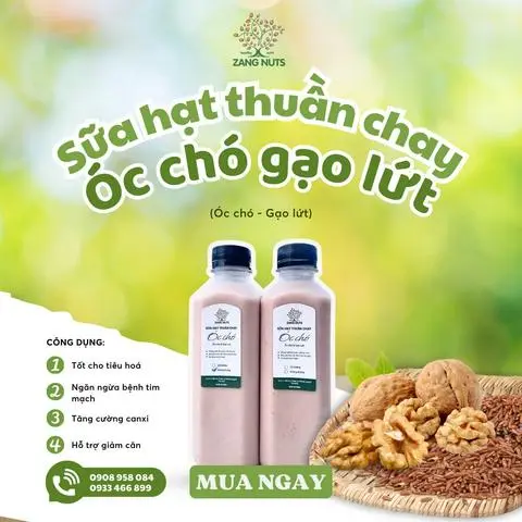Hình ảnh Sữa Óc chó mix Gạo lứt