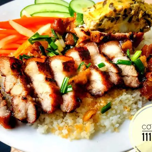 Hình ảnh Cơm BA RỌI NƯỚNG - CHẢ/ Steamed Broken Rice With Grilled Pork Belly and Pork Pie