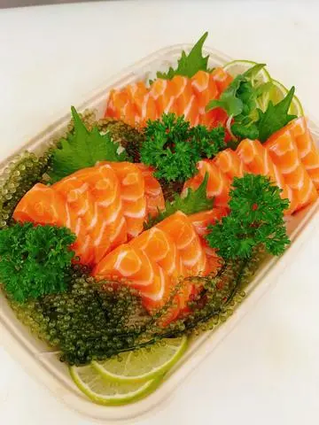 Hình ảnh sashimi cá hồi tươi  - salmon 20pcs