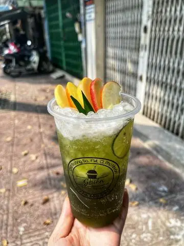 Hình ảnh Trà táo xanh bạc hà