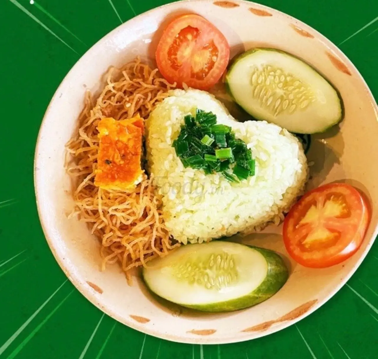 Hình ảnh cơm Sườn Bì Chả Chay