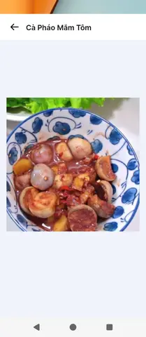 Hình ảnh cà pháo mắm tôm