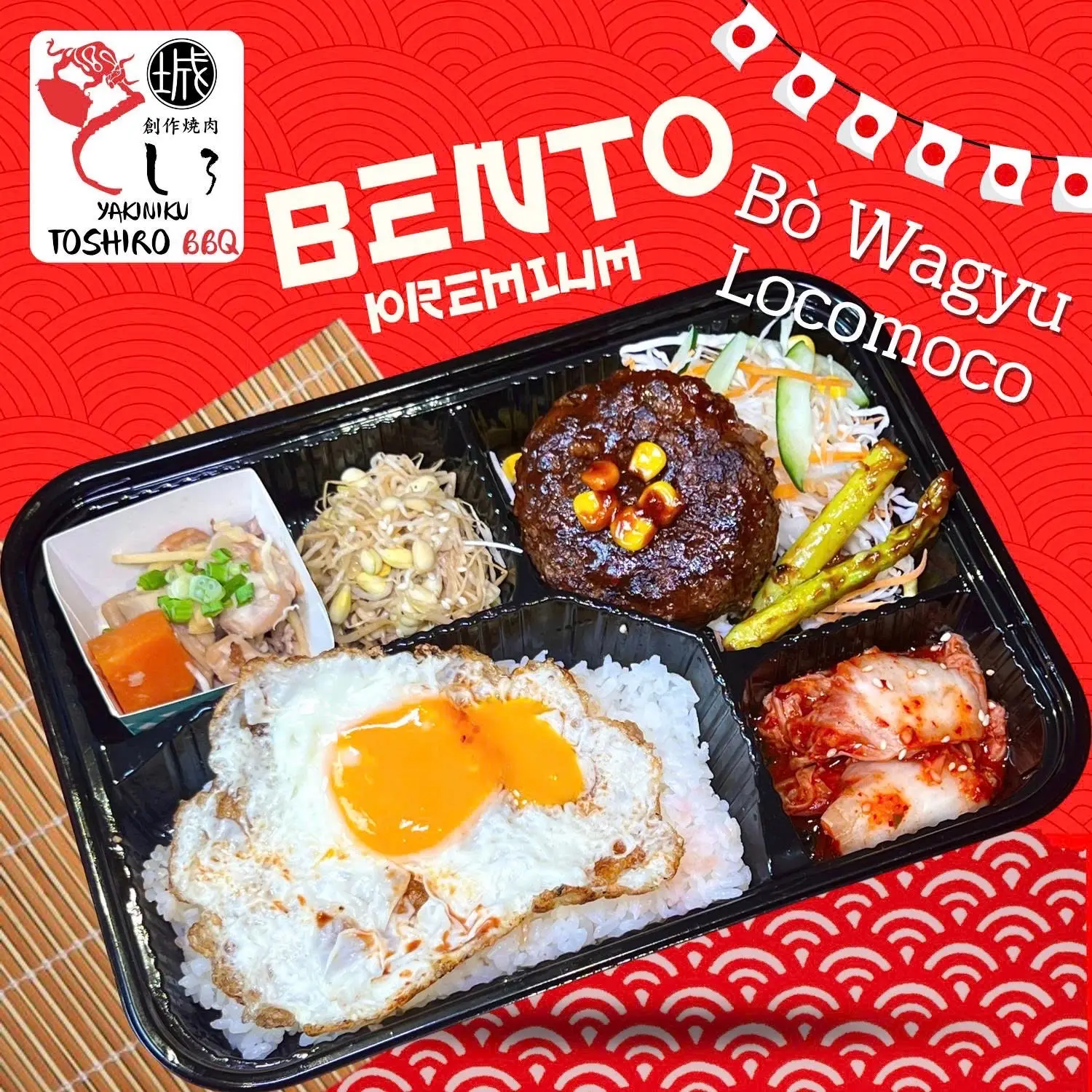 Hình ảnh Set cơm bò Wagyu Loco Moco premium