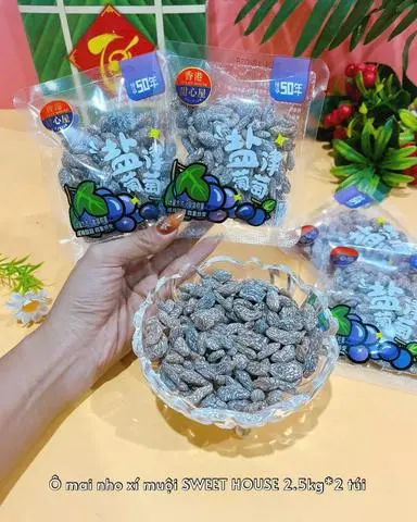 Hình ảnh Nho Xí Muội Đài Loan-Túi 50G