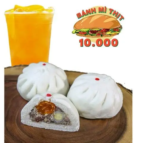 Hình ảnh Bánh bao Đặc Biệt + 1 nước ép cam