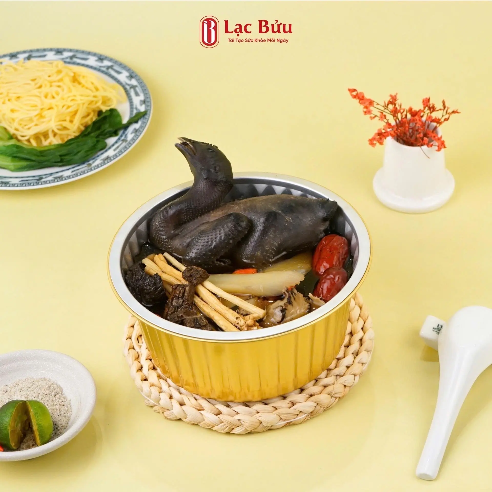 Hình ảnh Gà Ác Tiềm Thuốc Bắc (tô nhôm)