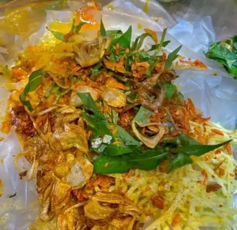 Hình ảnh Bánh tráng sate hành phi