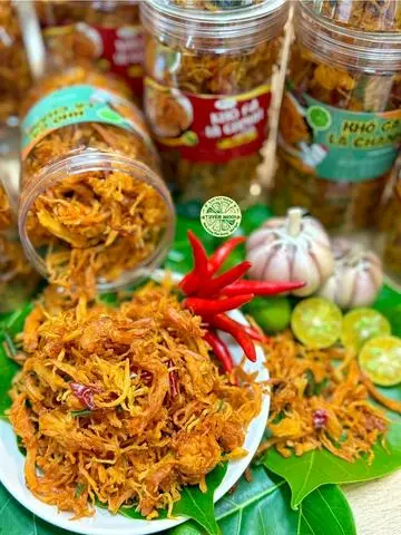 Hình ảnh KHÔ GÀ LÁ CHANH XỊN 250Gr