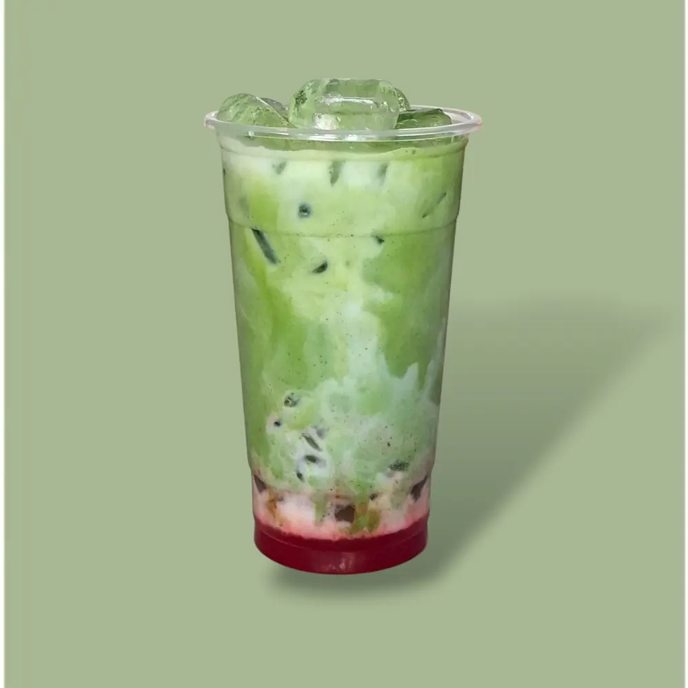 Hình ảnh Matcha latte dâu