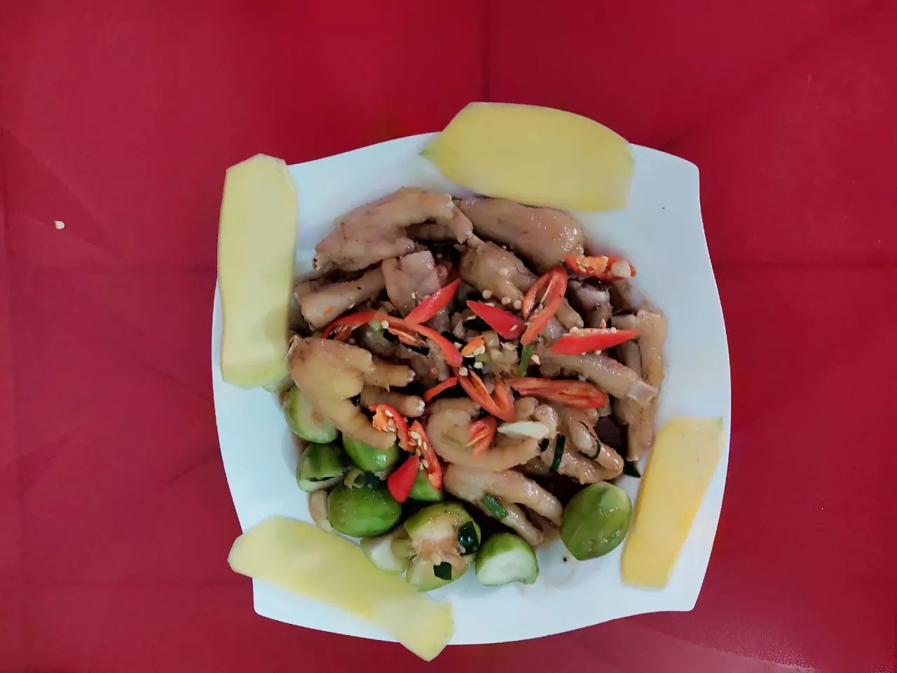 Hình ảnh Chân gà sốt xoài