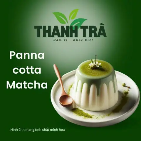 Hình ảnh Panna cotta matcha