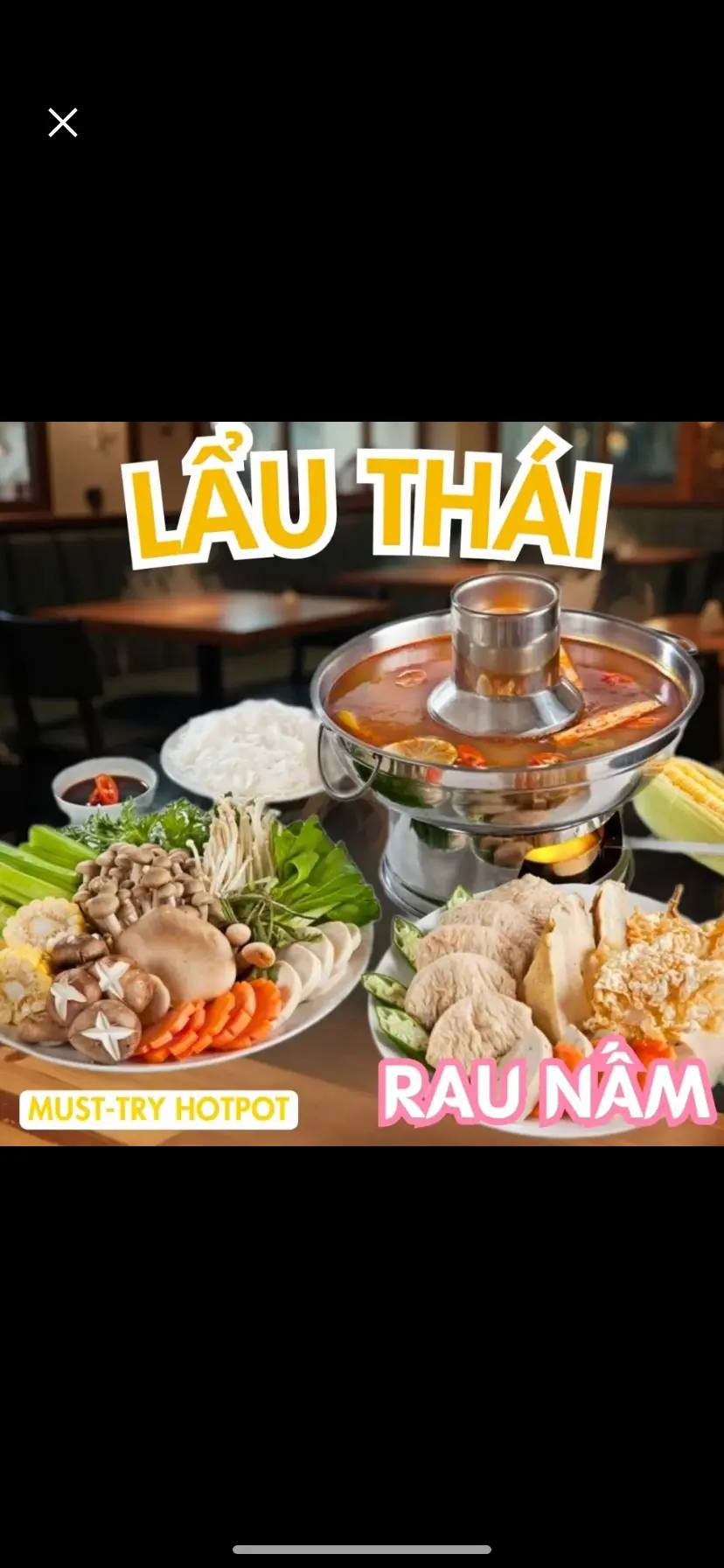 Hình ảnh LẨU THÁI CHAY RAU NẤM VỪA