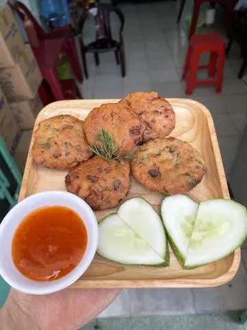 Hình ảnh Chả Mực Chay (phần 5 miếng) ăn kèm tương xí mụi