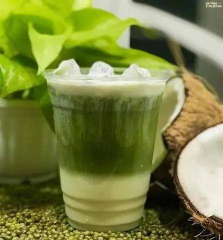 Hình ảnh Rau Má Đậu Xanh Ly Lớn