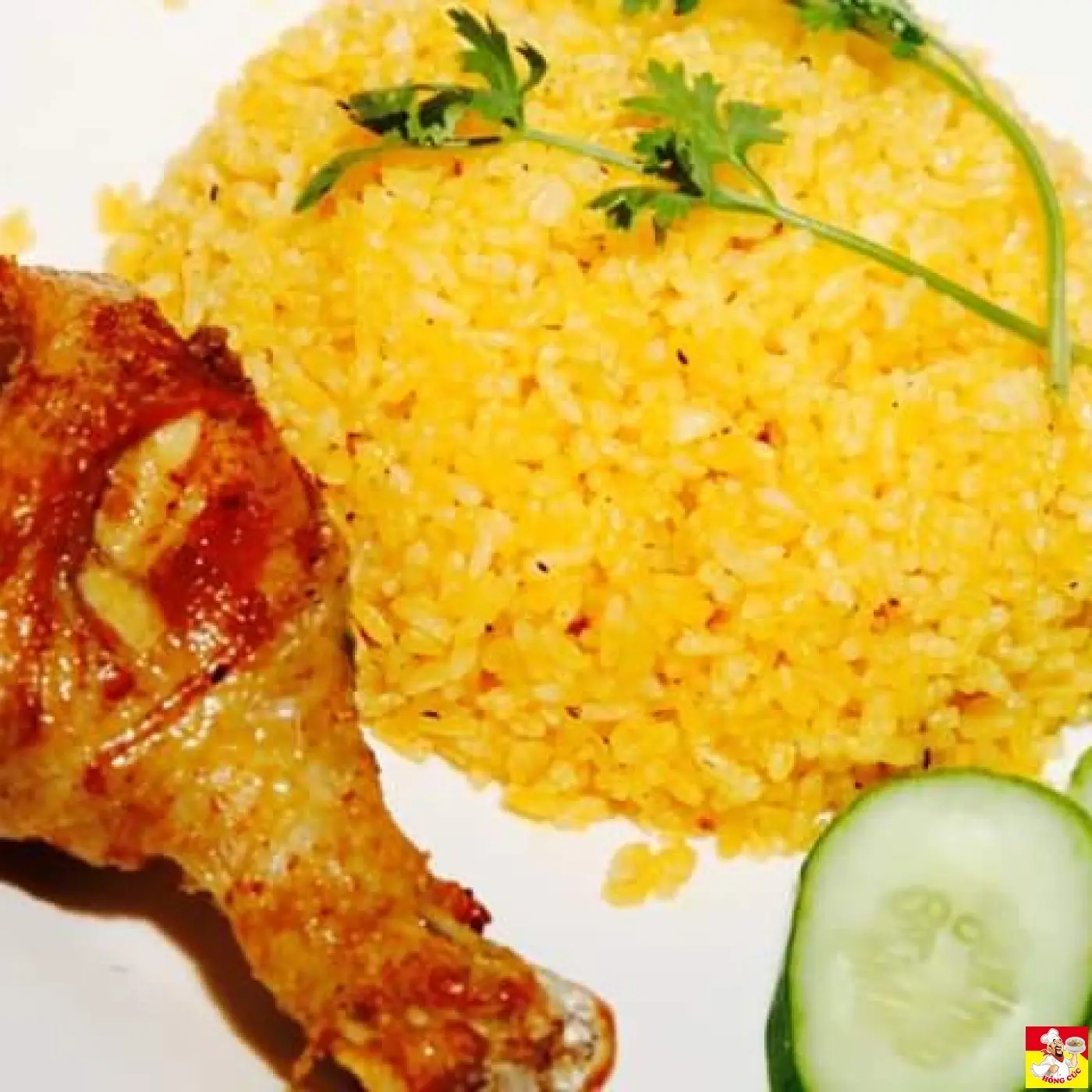 Hình ảnh Cơm Chiên Gà Xối Mắm Đùi