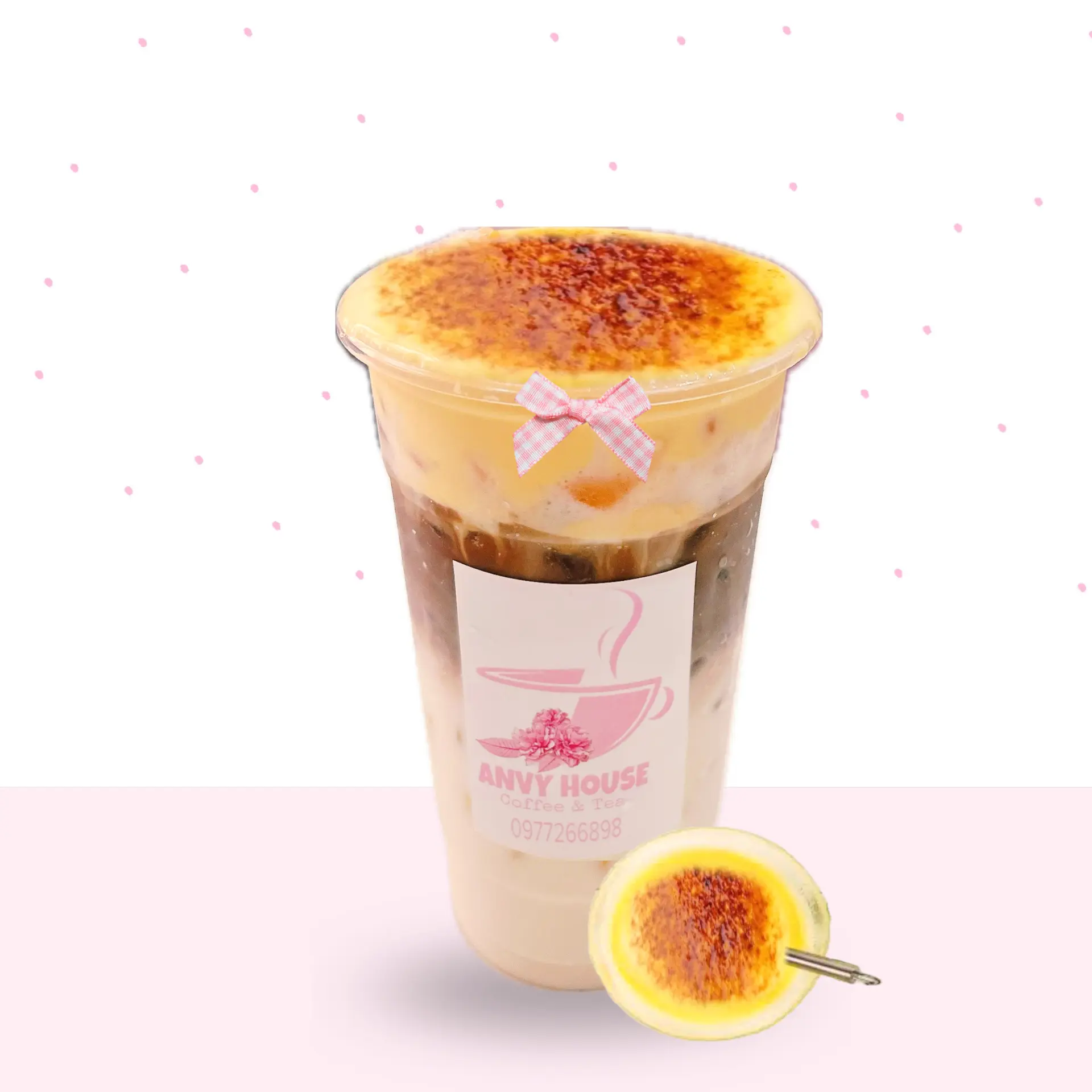 Hình ảnh Cafe Bạc Xỉu Kem Trứng Nướng 700ml
