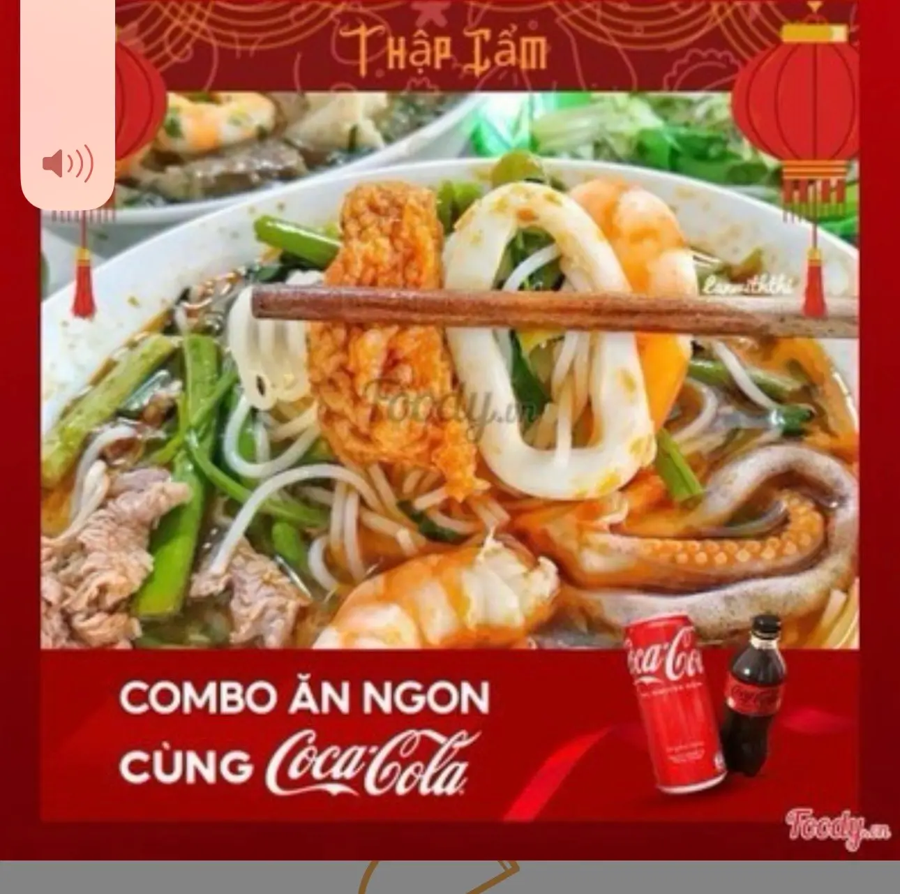 Hình ảnh Bún Thái cay thập cẩm - 1 coca-cola