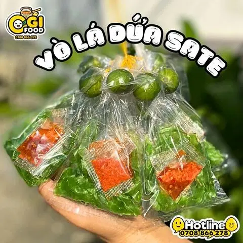 Hình ảnh Xâu 10 Bịch Vò Lá Dứa Sate