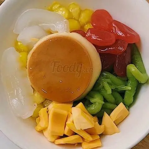 Hình ảnh Chè hạt đác flan sầu riêng