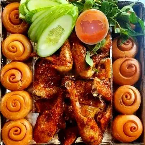 Hình ảnh gà nướng bánh bao ( cb3)