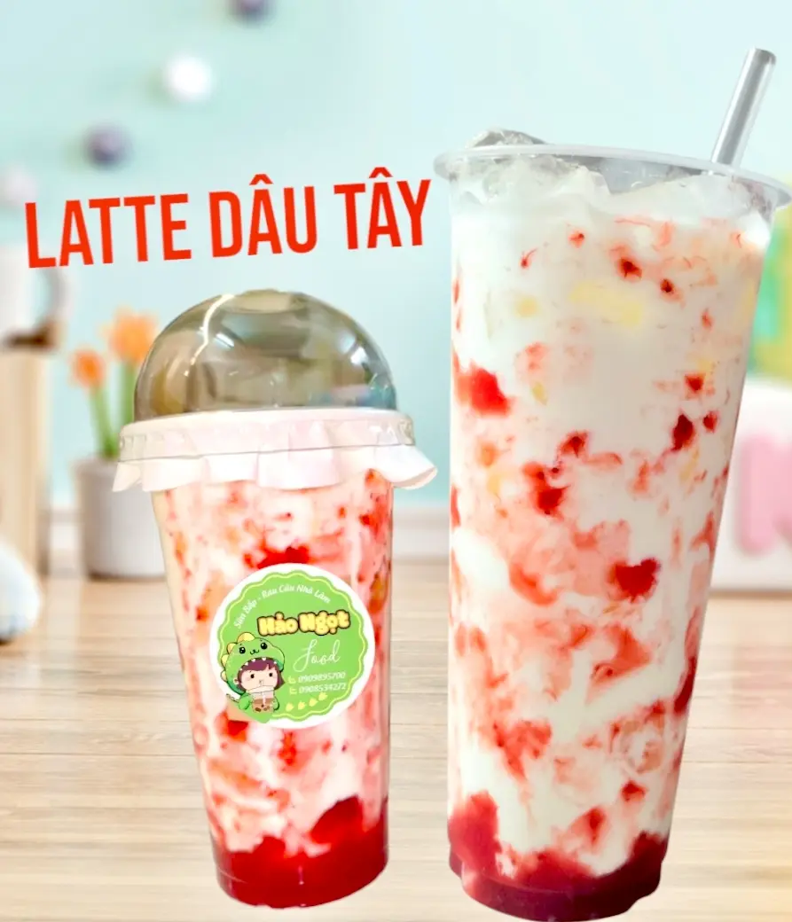 Hình ảnh LATTE  DÂU TÂY | M