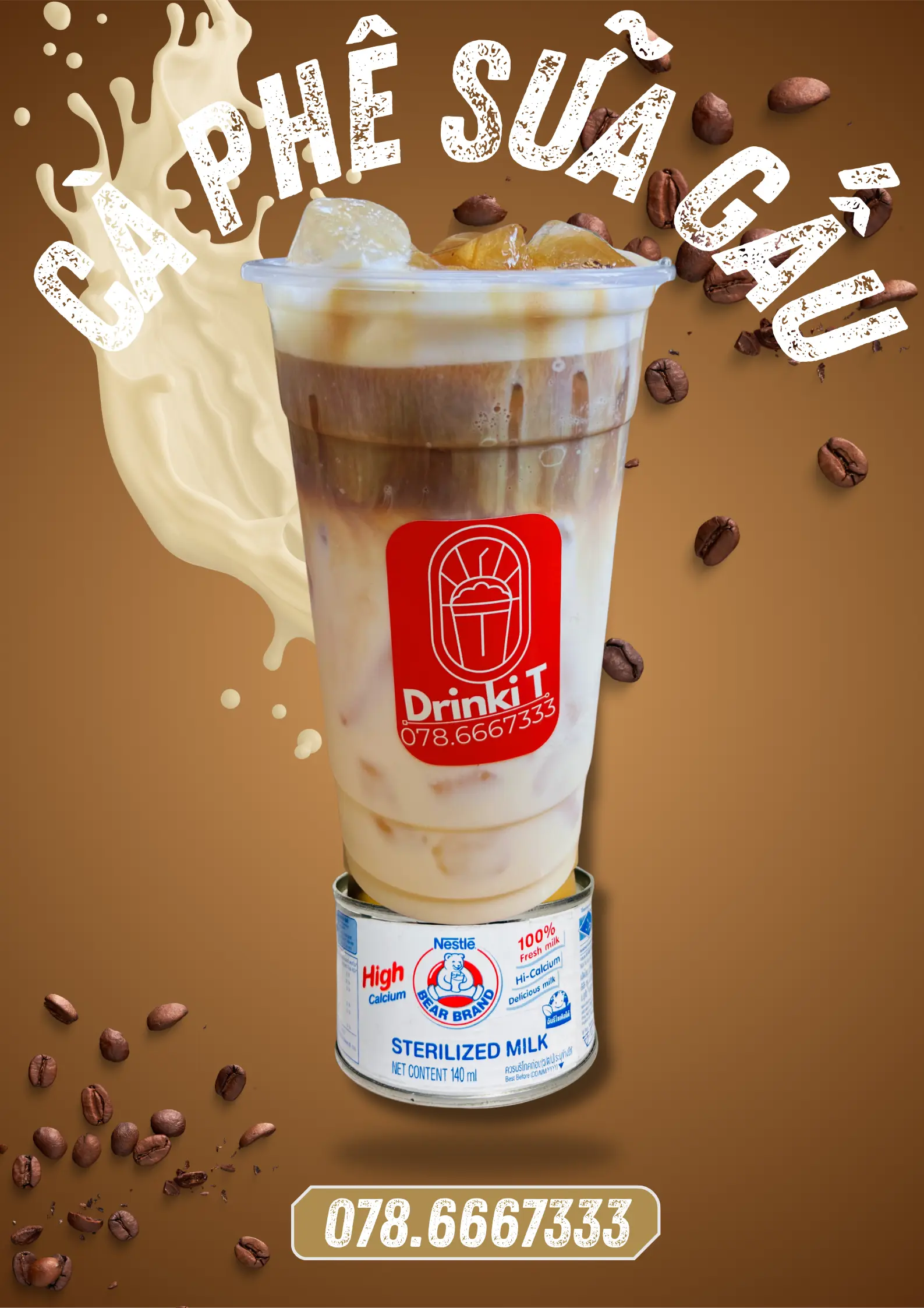 Hình ảnh Cà phê sữa gấu Premium