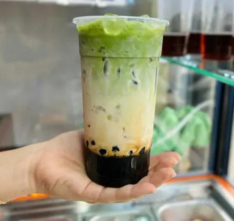 Hình ảnh Sữa Tươi Trân Châu Đường Đen (Matcha)